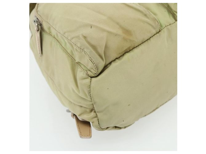 Zaino PRADA Nylon Khaki Silver Auth bs35144 Argento Cachi - vista 11