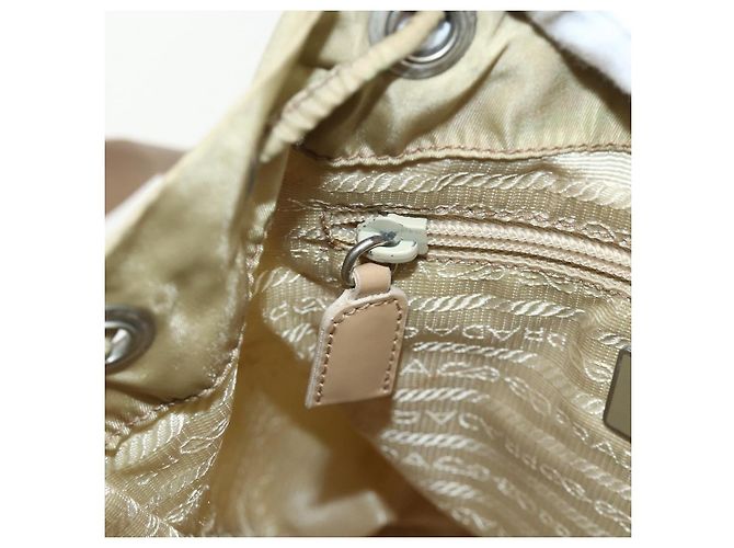 Zaino PRADA Nylon Khaki Silver Auth bs35144 Argento Cachi - vista 21