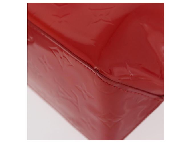 LOUIS VUITTON Monogram Vernis Reade PM Hand Bag Red Rouge M91088 LV Auth 181345 Rosso - vista 14
