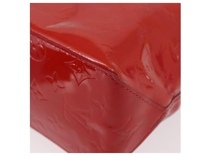LOUIS VUITTON Monogram Vernis Reade PM Hand Bag Red Rouge M91088 LV Auth 181345 Rosso - vista 16