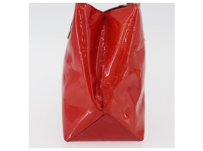 LOUIS VUITTON Monogram Vernis Reade PM Hand Bag Red Rouge M91088 LV Auth 181345 Rosso - vista 3