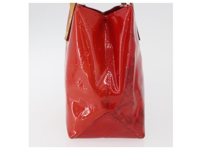 LOUIS VUITTON Monogram Vernis Reade PM Hand Bag Red Rouge M91088 LV Auth 181345 Rosso - vista 4