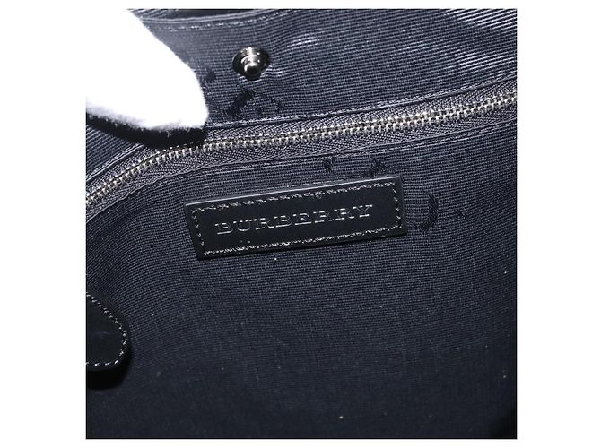 Zaino BURBERRY Nylon Verde Argento Auth 181165A - vista 19