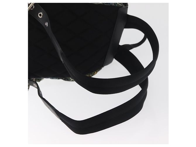 Zaino BURBERRY Nylon Verde Argento Auth 181165A - vista 9