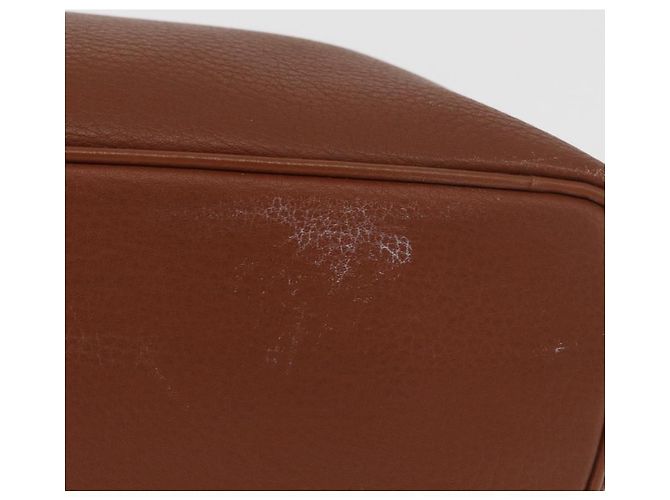 Borsa Burberry in pelle marrone oro Auth 181255A D'oro - vista 10