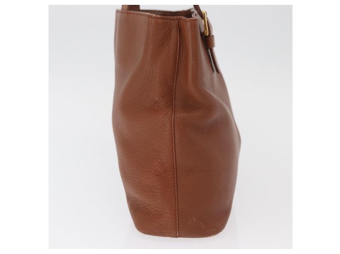 Borsa Burberry in pelle marrone oro Auth 181255A D'oro - vista 5