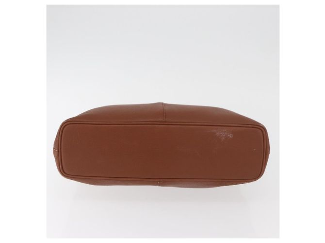 Borsa Burberry in pelle marrone oro Auth 181255A D'oro - vista 9