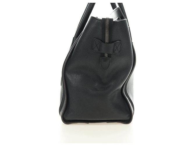 Céline CELINE Luggage Mini Handtasche aus Leder Schwarz Silber Authentisch 180490SAM - Ansicht 4