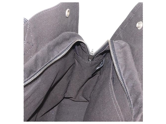Hermès HERMES Her Line Tote Tragetasche Canvas Grau Silber Auth BA12645 Braun - Ansicht 18