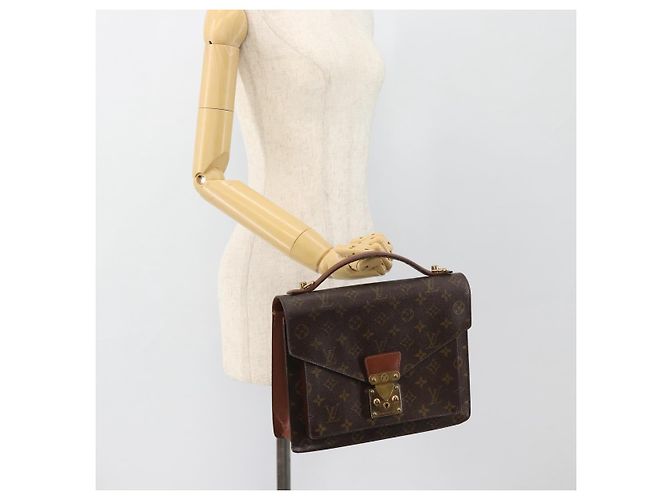 LOUIS VUITTON Borsa Monogram Monceau 28 M51185 LV Auth 181393 Monogramma - vista 25