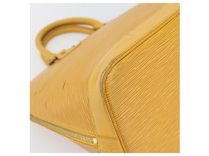 Borsa LOUIS VUITTON Epi Alma Gialla M52149 LV Auth 181229 Giallo - vista 14