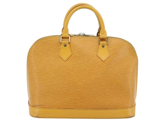 Borsa LOUIS VUITTON Epi Alma Gialla M52149 LV Auth 181229 Giallo - vista 2