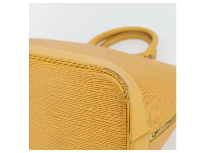 Borsa LOUIS VUITTON Epi Alma Gialla M52149 LV Auth 181229 Giallo - vista 9
