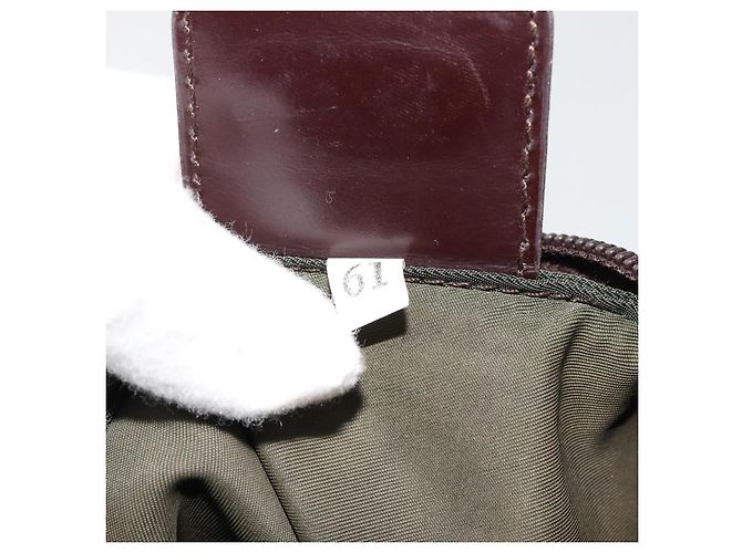 Borsa Tote PRADA Nylon Khaki Silver Auth 179851 Argento Cachi - vista 20