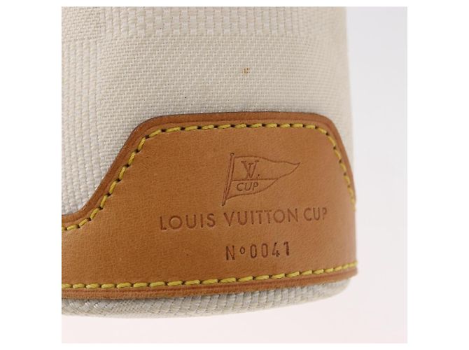 LOUIS VUITTON Damier Geant LV Cup Plastic Bottle Holder Bag White LV Auth 180763 Bianco - vista 17