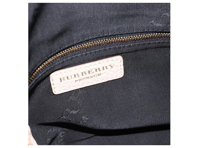 Borsa a Spalla BURBERRY in Pelle Beige Oro Auth ka4396A D'oro - vista 17