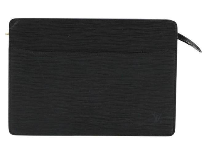 LOUIS VUITTON Epi Pochette Homme Clutch Nero M52522 LV Auth ka4369 - vista 13