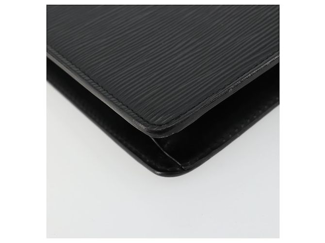 LOUIS VUITTON Epi Pochette Homme Clutch Nero M52522 LV Auth ka4369 - vista 14