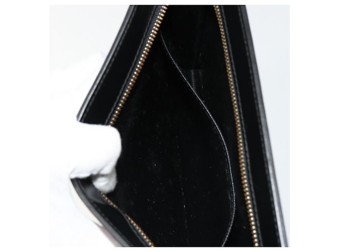 LOUIS VUITTON Epi Pochette Homme Clutch Nero M52522 LV Auth ka4369 - vista 19