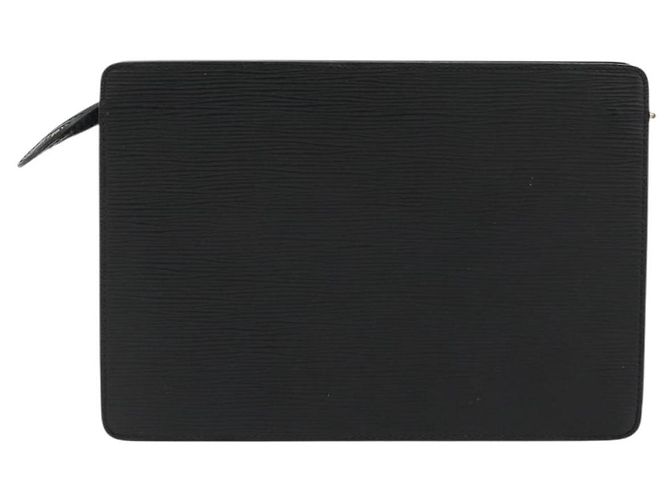 LOUIS VUITTON Epi Pochette Homme Clutch Nero M52522 LV Auth ka4369 - vista 2