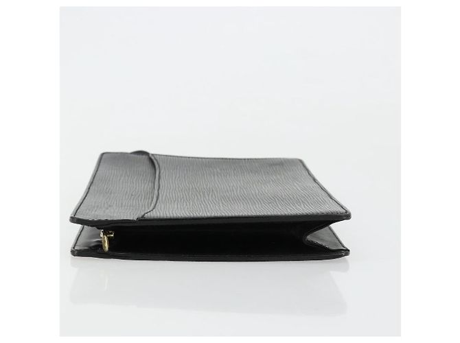 LOUIS VUITTON Epi Pochette Homme Clutch Nero M52522 LV Auth ka4369 - vista 4