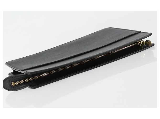 LOUIS VUITTON Epi Pochette Homme Clutch Nero M52522 LV Auth ka4369 - vista 5