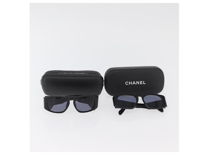 Occhiali da sole CHANEL plastica 2 Set Black CC Auth bs35217 Nero - vista 18