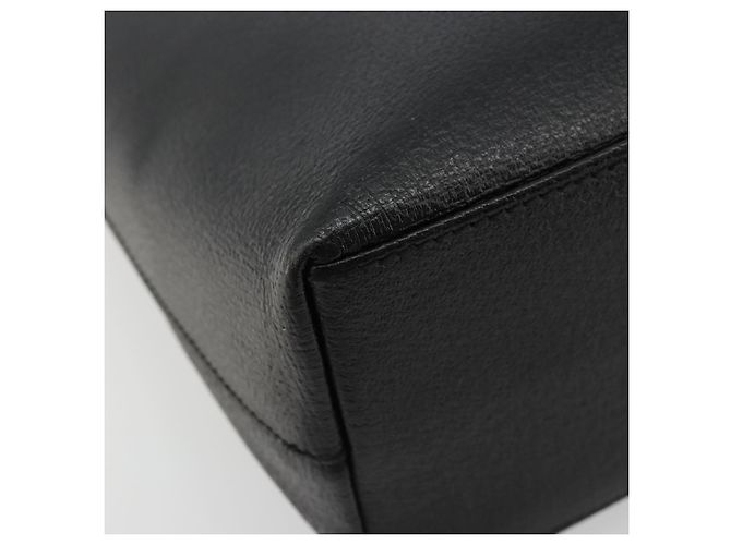Borsa GUCCI in pelle nera argento 002 123 0452 Auth bs35148 - vista 11