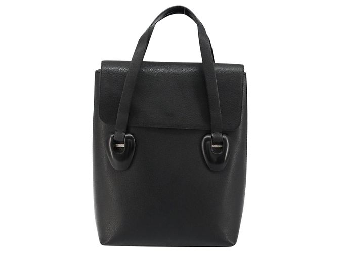 Borsa GUCCI in pelle nera argento 002 123 0452 Auth bs35148 - vista 2