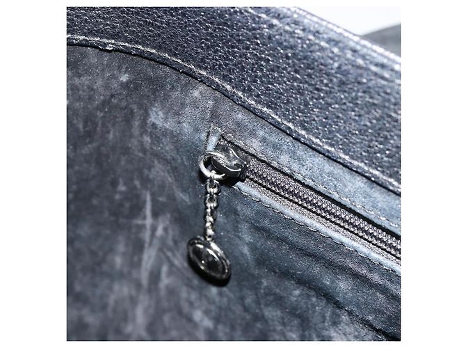 Borsa GUCCI in pelle nera argento 002 123 0452 Auth bs35148 - vista 20