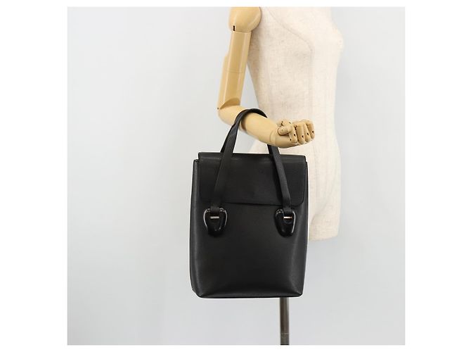 Borsa GUCCI in pelle nera argento 002 123 0452 Auth bs35148 - vista 23
