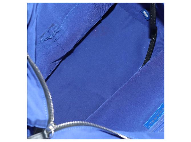 CHANEL La Pauza Borsa in Tela e Pelle 2way Blu Argento CC Auth ka4406SM - vista 20