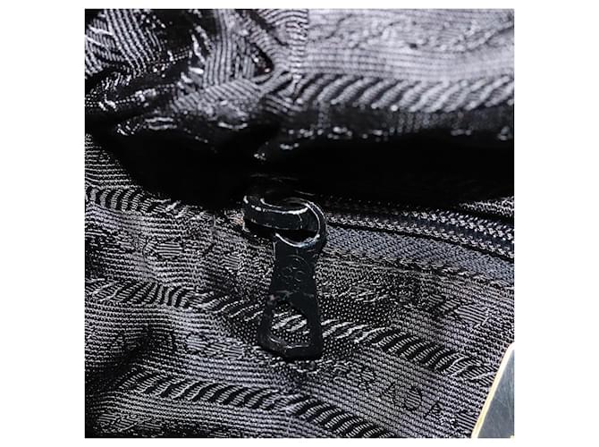 Borsa PRADA Velluto Marrone Oro Auth bs35158 D'oro - vista 19