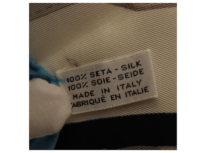 Céline CELINE Schal Seide Hellblau Auth am11637A - Ansicht 14