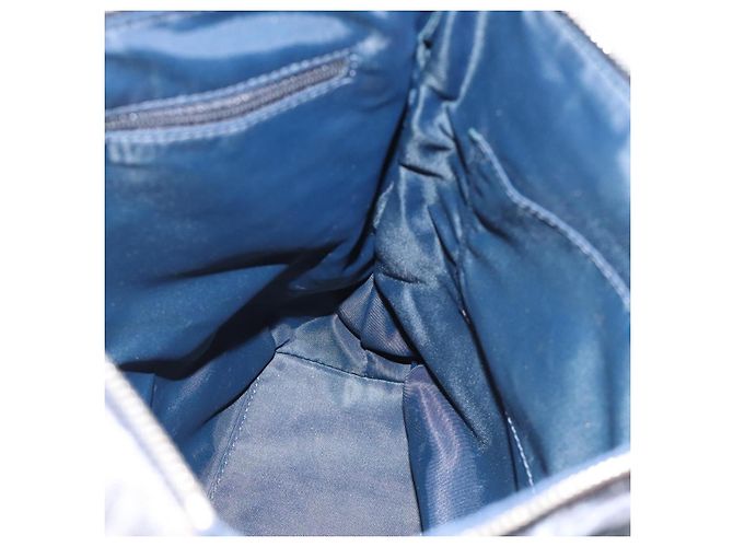Borsa Christian Dior Trotter Canvas Blu Argento Auth bs35245A - vista 18