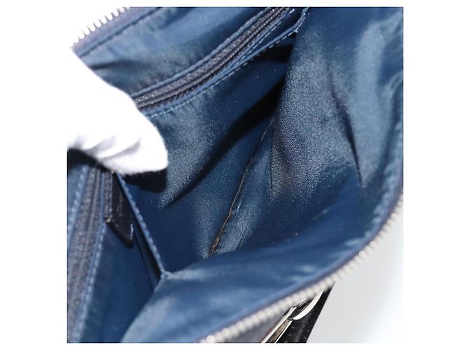 Borsa Christian Dior Trotter Canvas Blu Argento Auth bs35245A - vista 22
