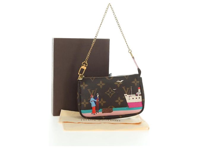 LOUIS VUITTON Monogram Mini Pochette Accessoires Bolso N41667 LV Auth 180386M Monograma - vista 12