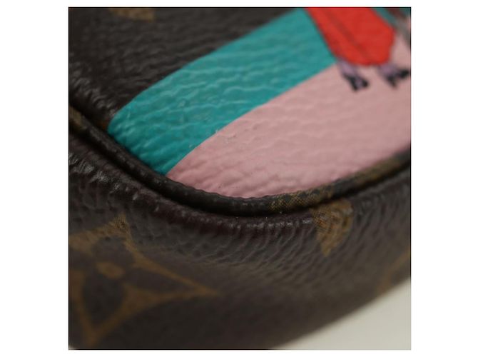 LOUIS VUITTON Monogram Mini Pochette Accessoires Bolso N41667 LV Auth 180386M Monograma - vista 15