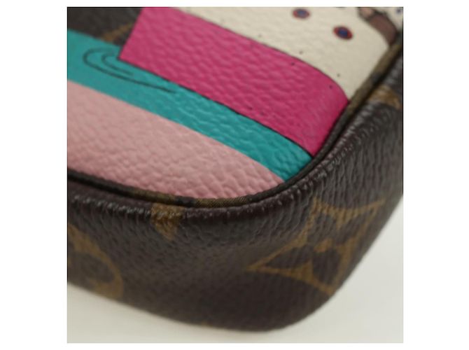 LOUIS VUITTON Monogram Mini Pochette Accessoires Bolso N41667 LV Auth 180386M Monograma - vista 16
