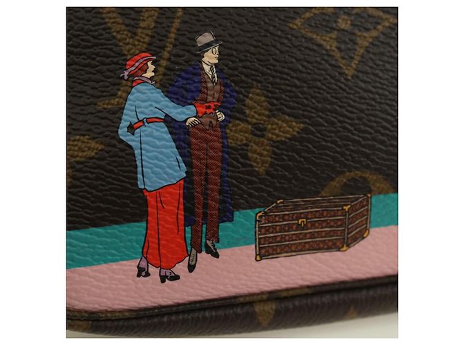 LOUIS VUITTON Monogram Mini Pochette Accessoires Bolso N41667 LV Auth 180386M Monograma - vista 21