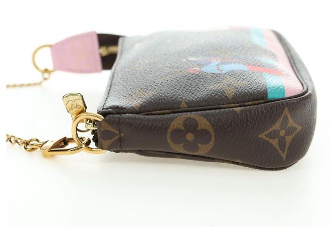 LOUIS VUITTON Monogram Mini Pochette Accessoires Bolso N41667 LV Auth 180386M Monograma - vista 3