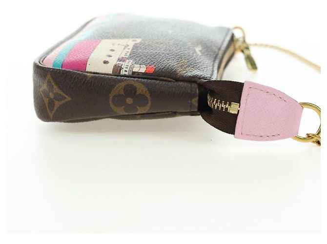 LOUIS VUITTON Monogram Mini Pochette Accessoires Bolso N41667 LV Auth 180386M Monograma - vista 4