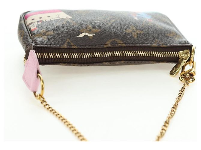LOUIS VUITTON Monogram Mini Pochette Accessoires Bolso N41667 LV Auth 180386M Monograma - vista 6