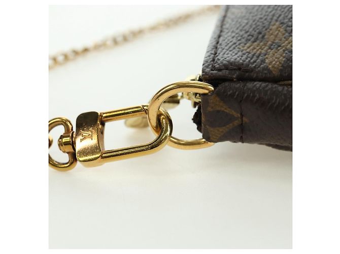 LOUIS VUITTON Monogram Mini Pochette Accessoires Bolso N41667 LV Auth 180386M Monograma - vista 8