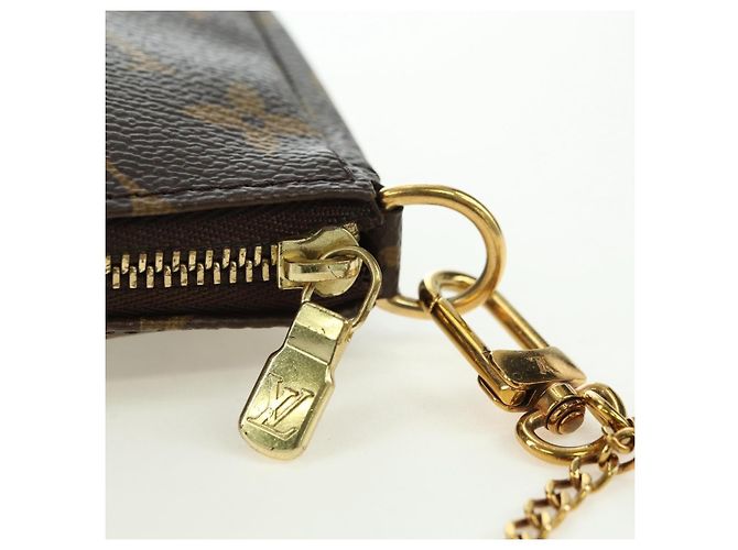LOUIS VUITTON Monogram Mini Pochette Accessoires Bolso N41667 LV Auth 180386M Monograma - vista 9