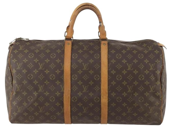LOUIS VUITTON Monogram Keepall 50 Borsa Boston M41426 LV Auth 179406 Monogramma - vista 13