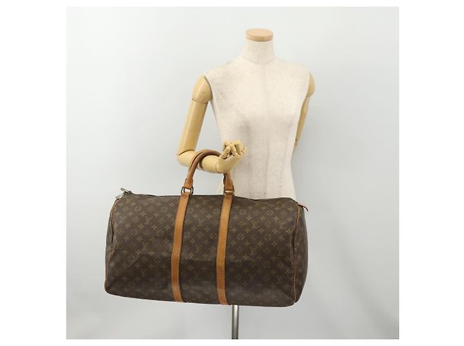 LOUIS VUITTON Monogram Keepall 50 Borsa Boston M41426 LV Auth 179406 Monogramma - vista 23