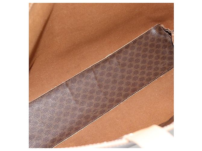 Céline CELINE Macadam Canvas Tote Bag aus PVC und Leder Braun Gold Authentisch ka4407 - Ansicht 15