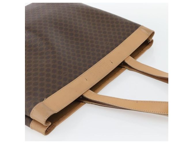 Céline CELINE Macadam Canvas Tote Bag aus PVC und Leder Braun Gold Authentisch ka4407 - Ansicht 6