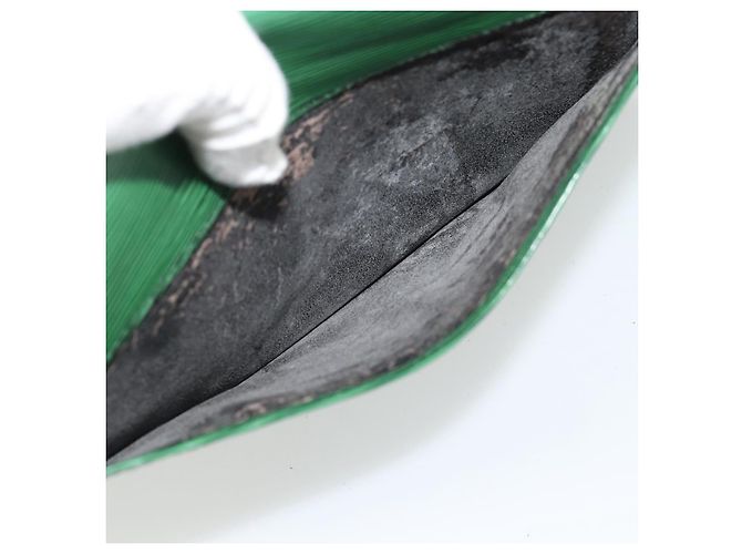 LOUIS VUITTON Epi Montaigne 27 Clutch Verde M52654 LV Auth BA12957 - vista 11